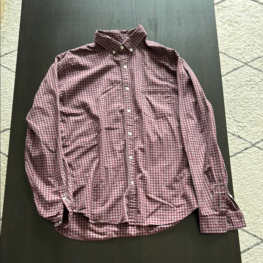 Men's Checkered Shirt - Red and Black